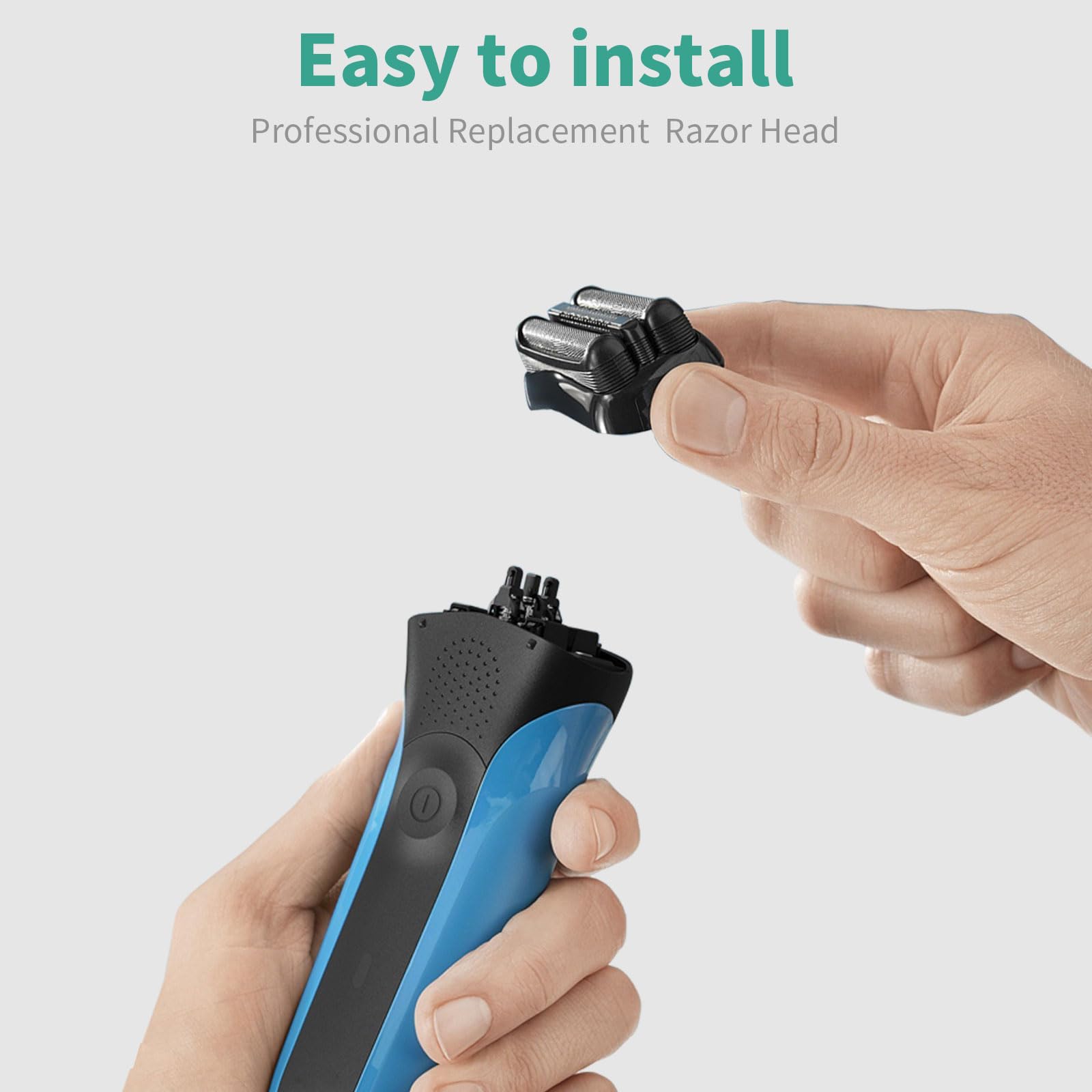 Replacement Head Compatible with Braun Series 3-32B Shaver Replacement Head Compatible with Braun S3 3040S 3000S 3050CC 3010S 3070CC 3080S 3090S 310S 3020S 330S Electric Razor Accessories