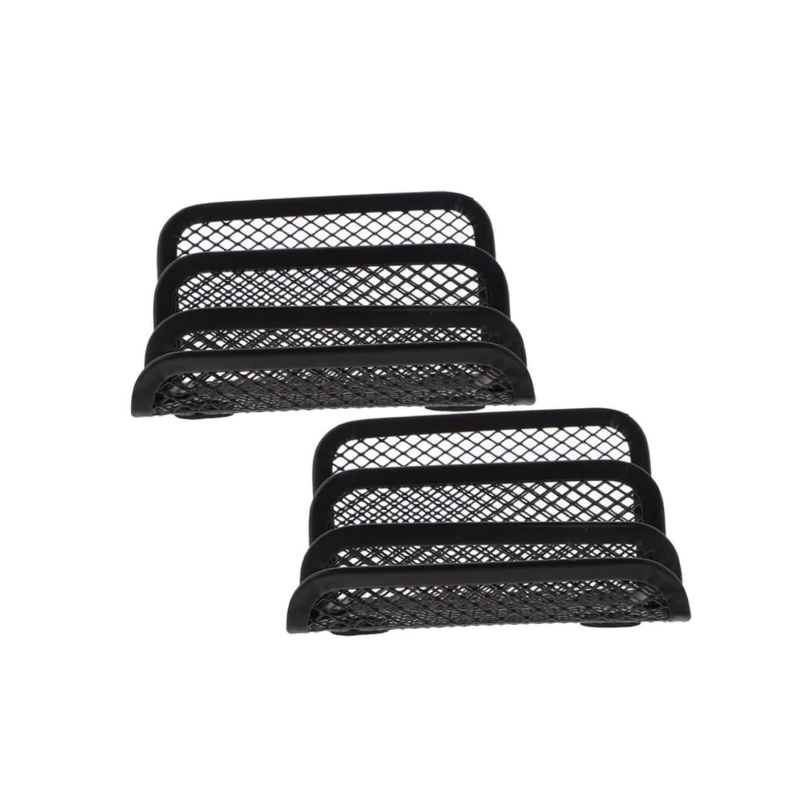 Dannmpx Black Business Card Holder 2Pcs Business Iron Card Display Stand For Office Desktop Organization And Name Storage Organizer