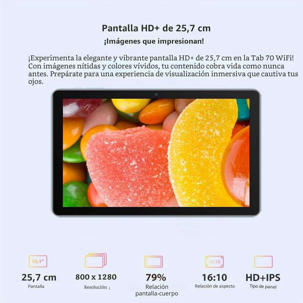 Blackview Tab 70 WiFi, Tablet Android 13 10,1'' HD+ IPS Display