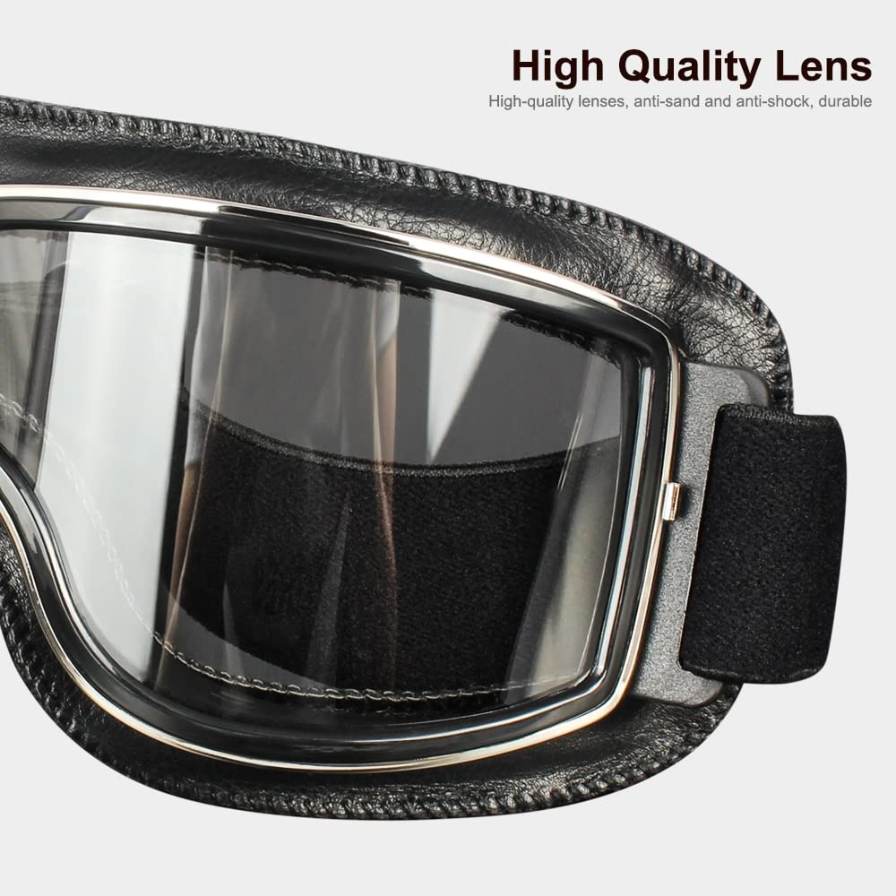 Antivento Moto Occhiali In Pelle Occhiali Protettivi Antiriflesso Motocross Cross-country