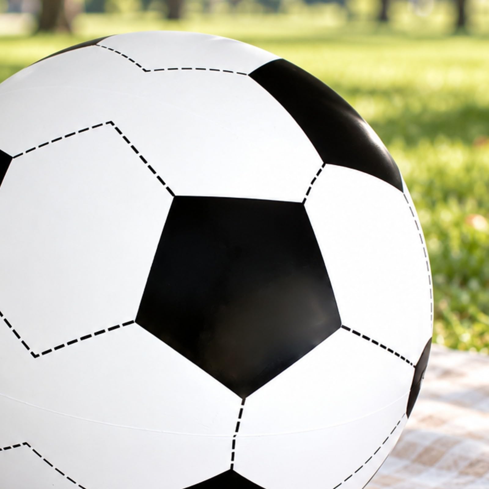 Pne da Calcio Pannelli Esagonali Cuciti da Esrno Pne Calcio Gonfiabile Portatile Famiglie, Giardino, Spiaggia