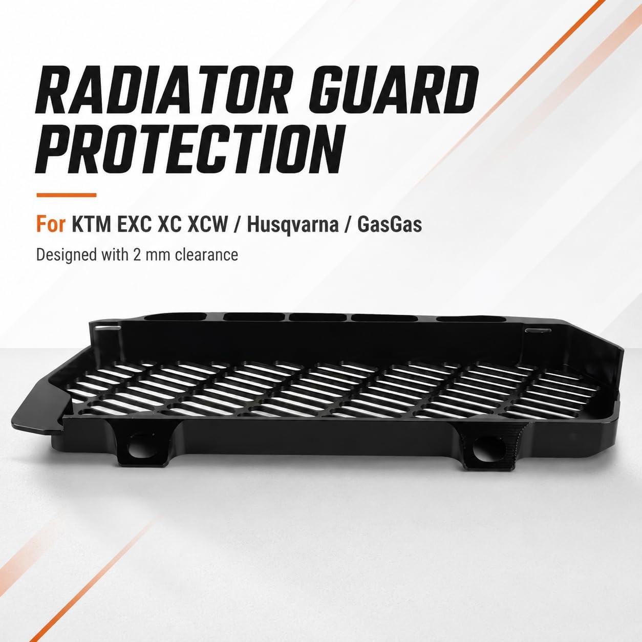 Radiator Grille Guard Grill Protector Compatible with EXC XC XCW 125 150 300 250 350 400 450 500 KTM & Husqvarna GasGas Aluminum alloy motorcycle part (Black)