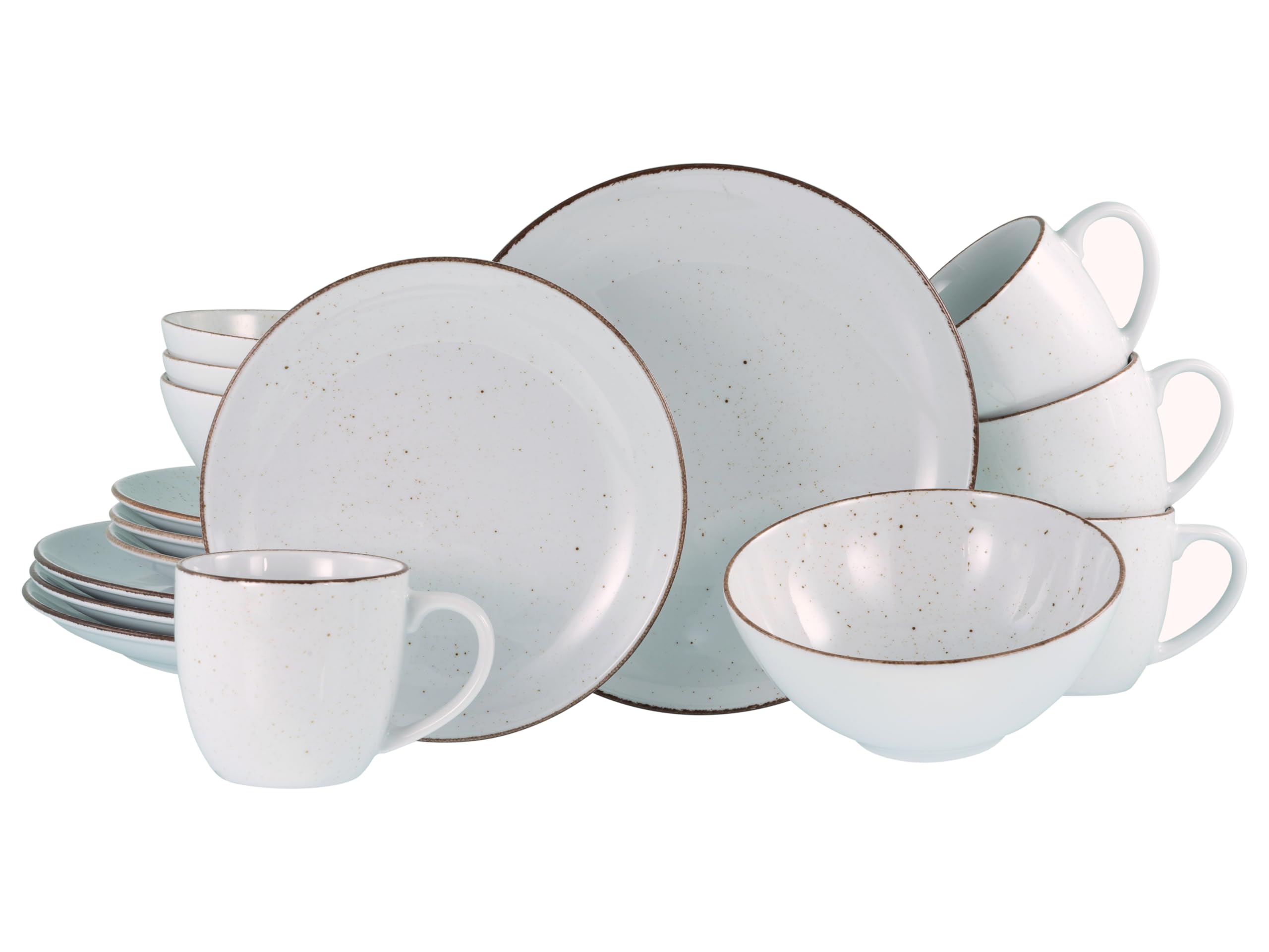 CreaTable, 20317, Vintage Nature White, Dinner Ware Set 30 Pieces