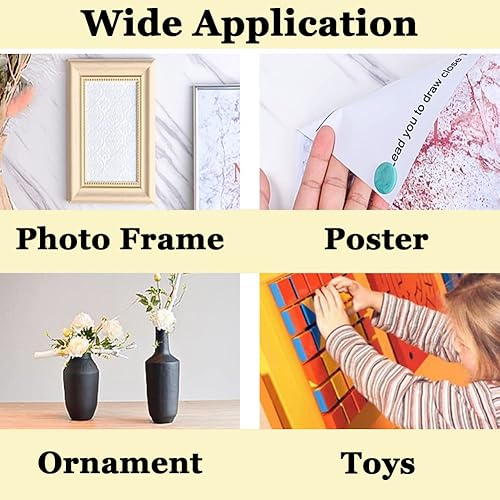 Miniatura 4 de 192 piezas de masilla adhesiva para pósteres masilla de montaje de masilla adhesiva blanca extraíble para colgar en la pared