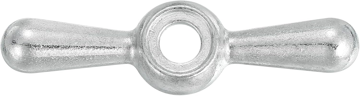 uxcell 01-5095 Hose Bib Tee Handle, 1Pcs Metal Outside Hose Bib Handle Replacement,16 Point Broach Outside Faucet Hose Sillcock Tee Handle (Silver)