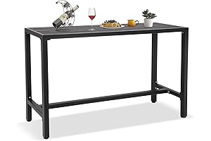 Timwell 63" Counter Height Outdoor Table