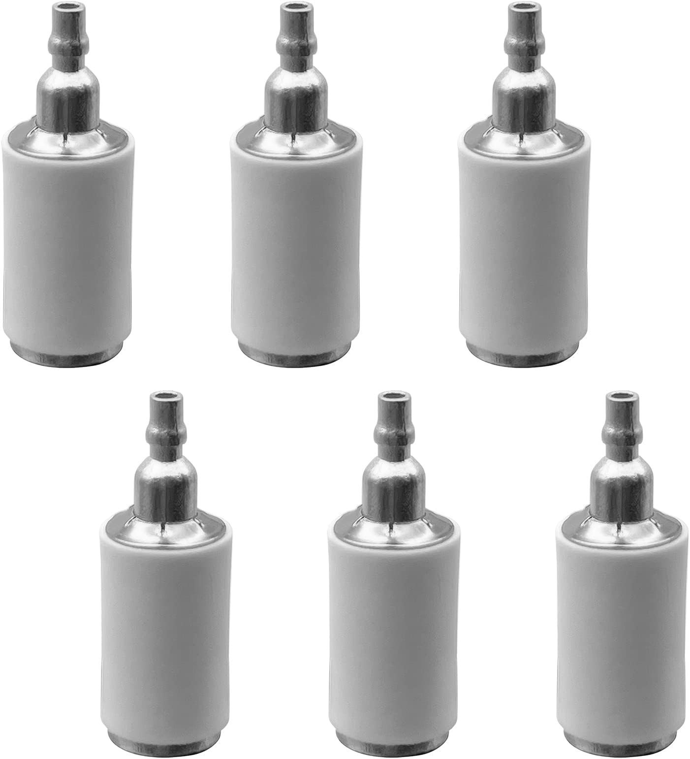 6 Pcs Fuel Filter For Blower Edger Chainsaw Trimmer Compatible With Husqvarna Replace Part 530095646