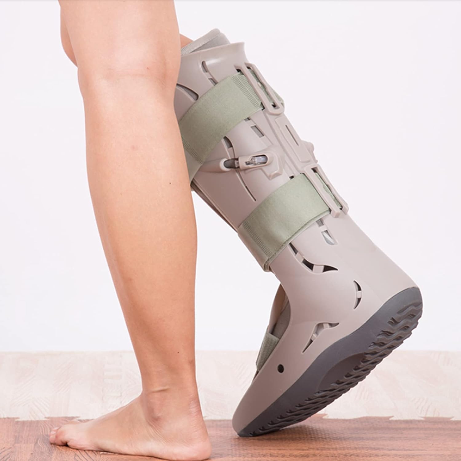 Fracture Orthosis Boots Ankle Brace Breathable Non-Slip Silicone Material High Gang Orthosis Strap Plantar Splint for Foot Injuries Sprained Ankle,Right feet,Right Feet