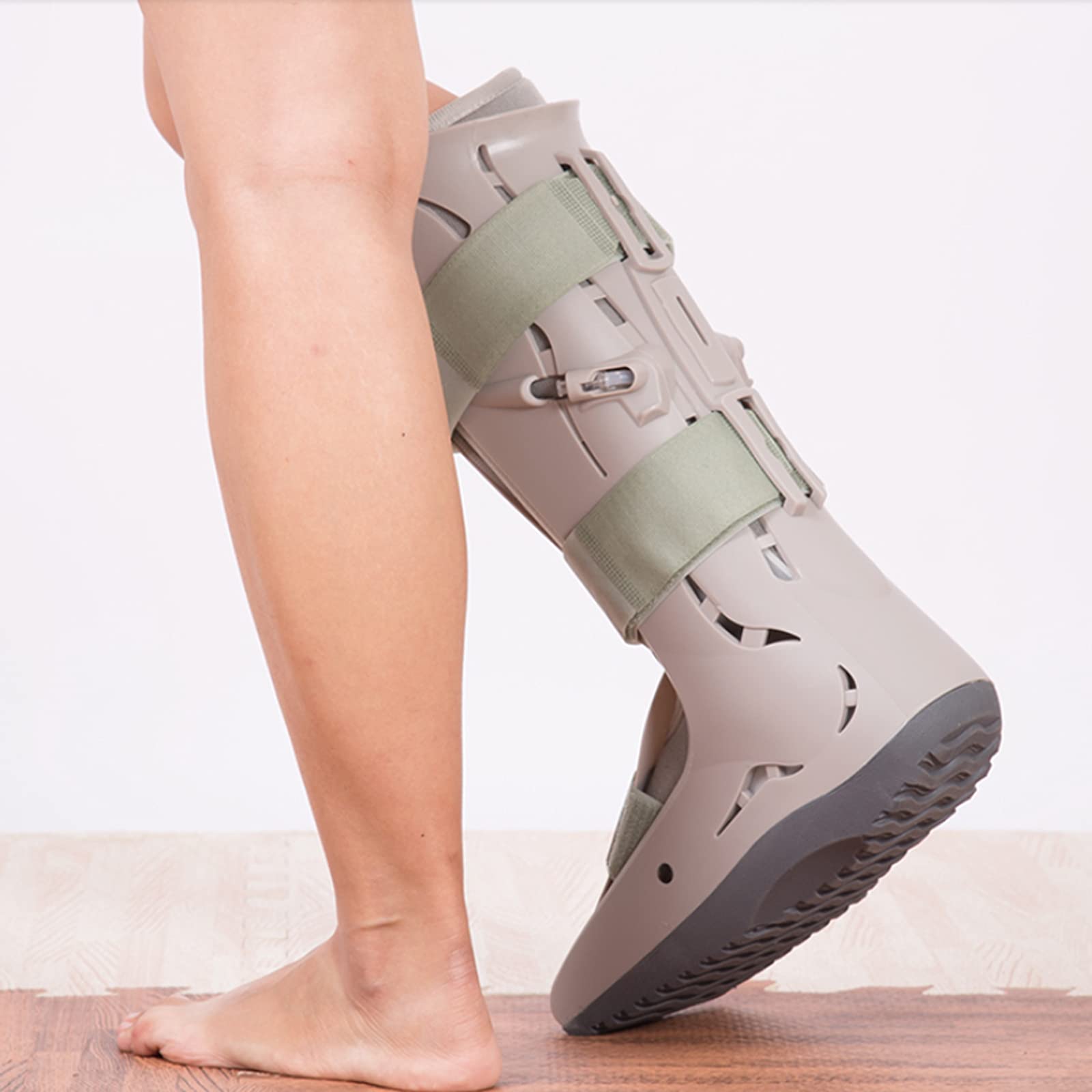Botas ortopédicas para fracturas Tobilleras Transpirables de Silicona Antideslizante Correa ortopédica de Banda Alta Férula Plantar para Lesiones en los pies Tobillo Torcido (pie Izquierdo)