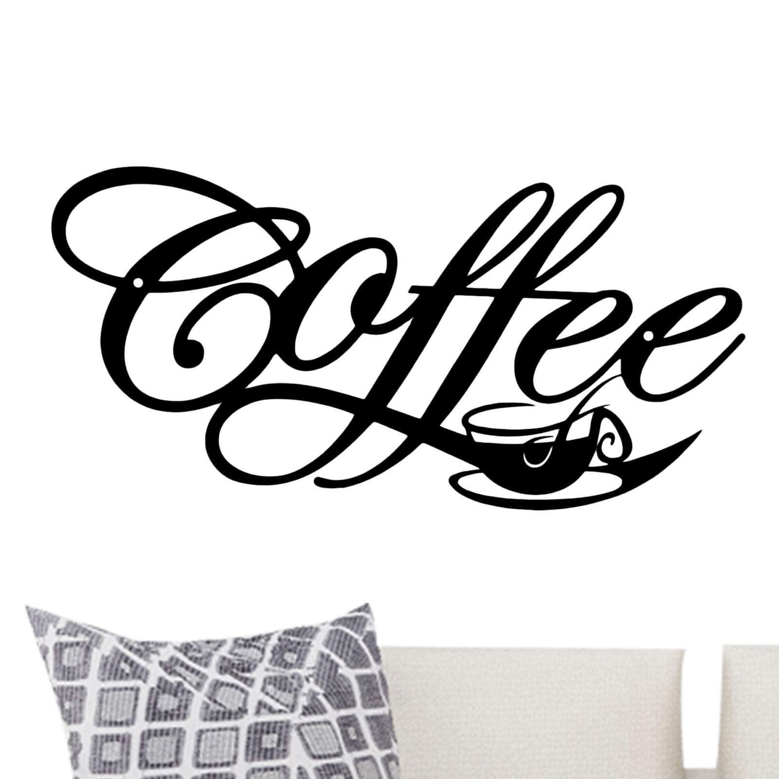 PURBLE 10 café Alambre | Letrero Metal para Colgar en la Pared café, Cocina, Sala Estar, esculturas Pared, decoración café, Bar, café, Palabra café