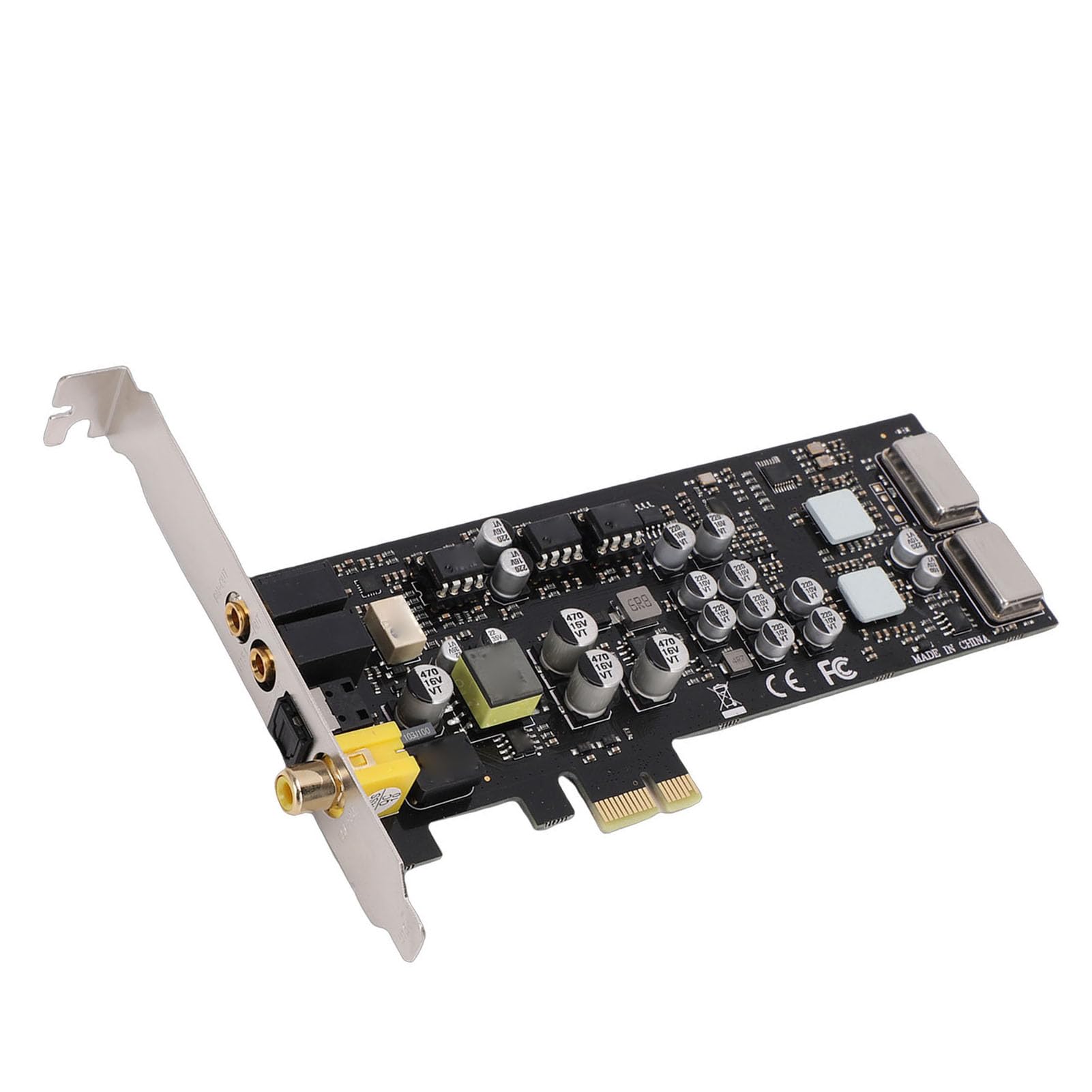 PCI-Express-HiFi-Audiokarte 100 DB | Interne Computer-Soundkarte, 96 kHz, 24 Bit, Mehrere Schnittstellen, Niedriges Profil
