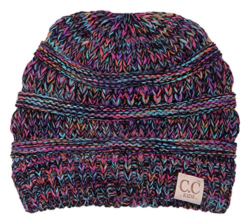 Image of Funky Junque Kids Baby Toddler Ribbed Knit Children's Winter Hat Beanie Cap