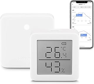 SwitchBot WiFi Hygrometer Thermometer with Hub, Dewpoint/VPD/Absolute Humidity Meter, Indoor Wireless Temperature Humidity...