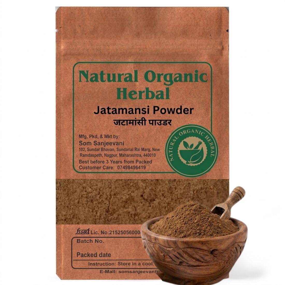 Natural Organic Herbal Jatamansi Root Powder -50g -for Strong, Shiny, and Silky Hair-Pure-No Mixing-जटामांसी-असली-image-3