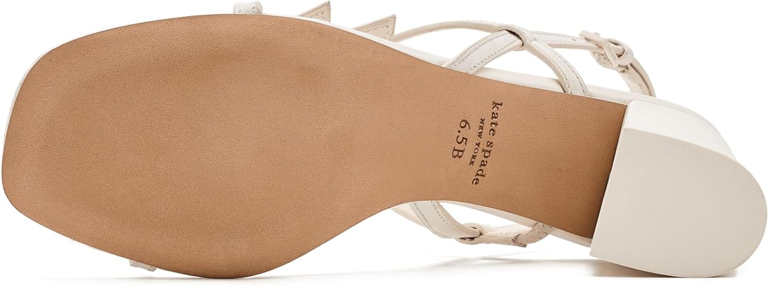 kate spade new york womens Loop Smooth Leather Block Heel Sandal
