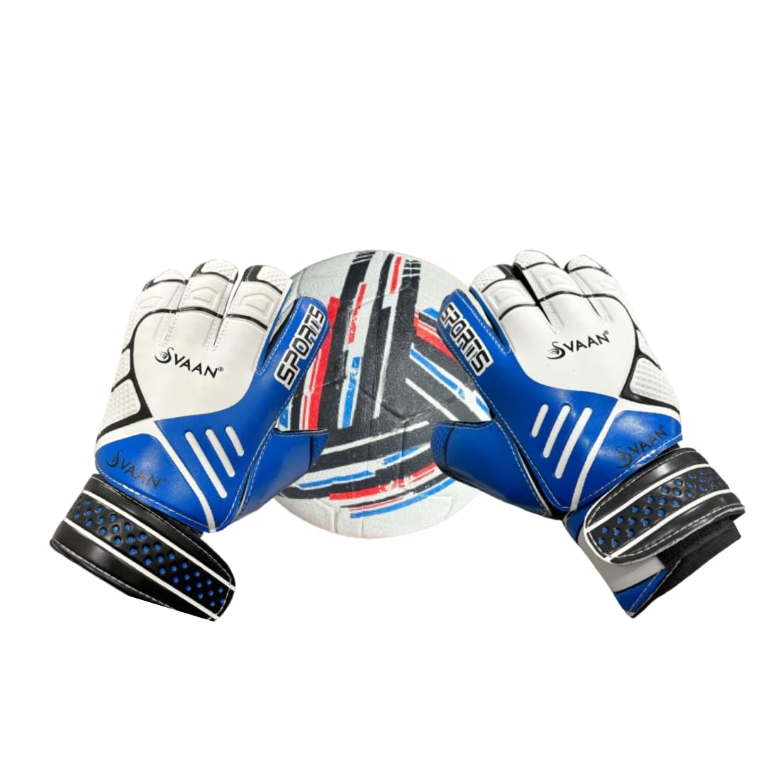 Svaan Ultra Professional Soccer Goalkeeper Gloves Grip Enhanced | Color Blue | Size 9 | Made in India |-image-22