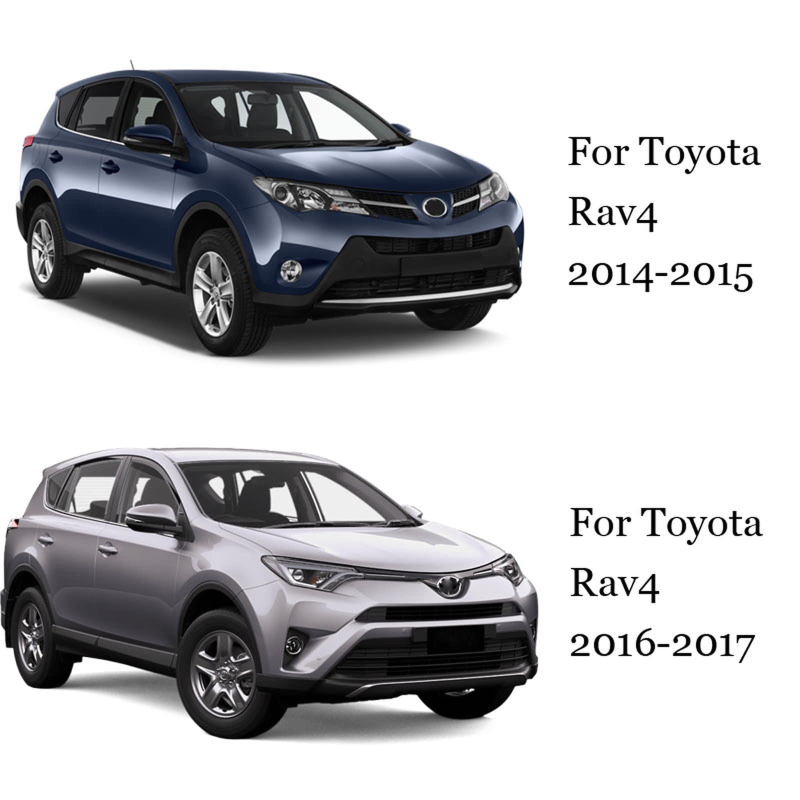 pour Toyota rav4 rav 4 2014 2015 2016 2017, déflecteurs de vitres latérales Pare-Brise pour Pare-Brise de Voiture sur Les Accessoires de vitres