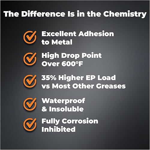 Miniatura 4 de TRIAX Spheron Grease NLGI-2 Complejo de litio, alta temperatura, súper resistente, ultra pegajoso, EP, resistente al agua, para quinta rueda,
