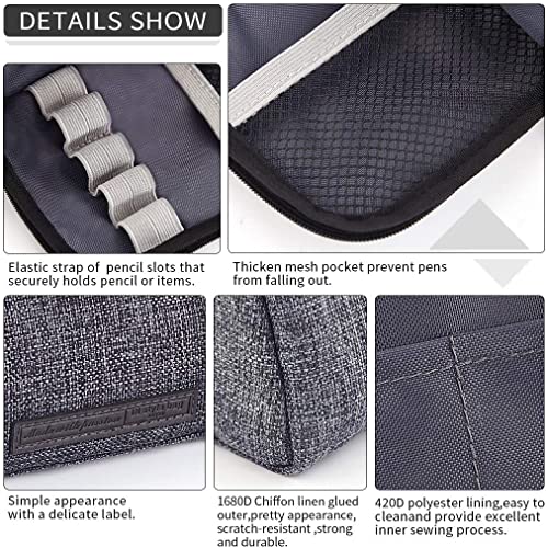 Image of Party Propz Black Pencil Pouch for Girls - 1 Pc Large Capacity Pencil Pouches for Stationary | Big Pencil Pouch for Girls | Multipurpose Pouch for Travel | Makeup Pouch | Travel Pouches for Women