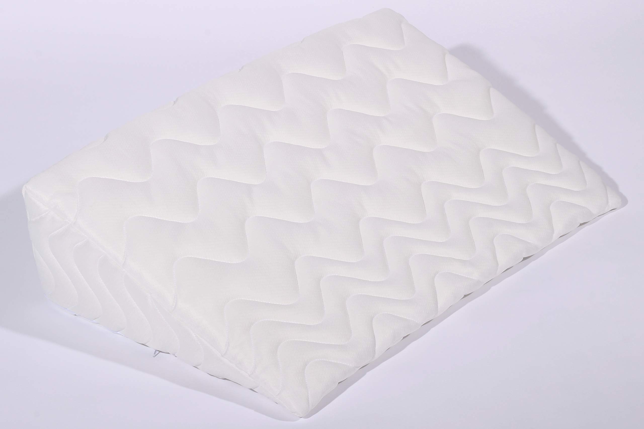 Matratzenkeil mit Steppbezug aus Doppeltuch 80x50x20 cm
