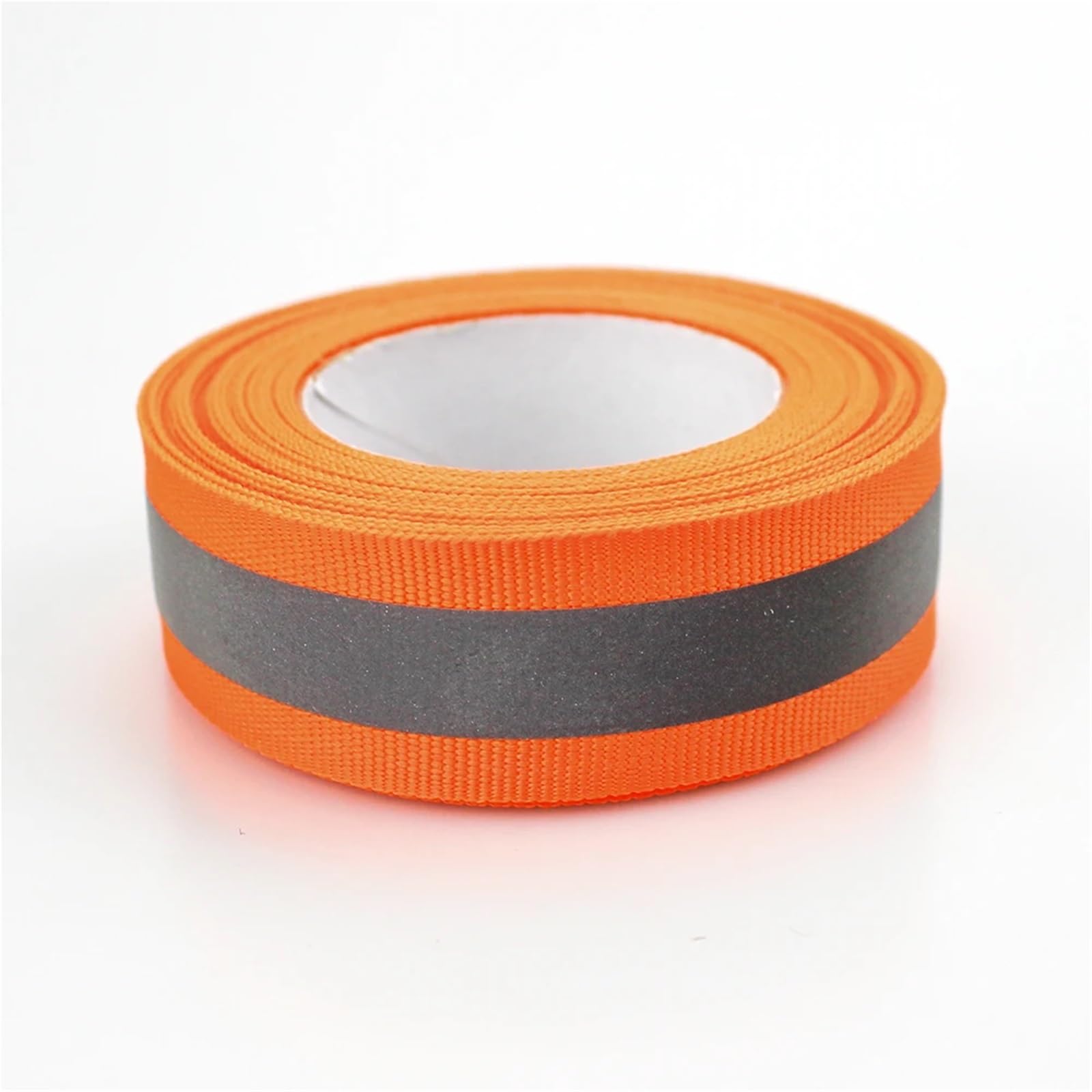 AMZBNEIDI High Visibility Reflective Fabric Tape, Reflective Sew-On Webbing Tape Multicolor 20x10mm 10m(Oranje)