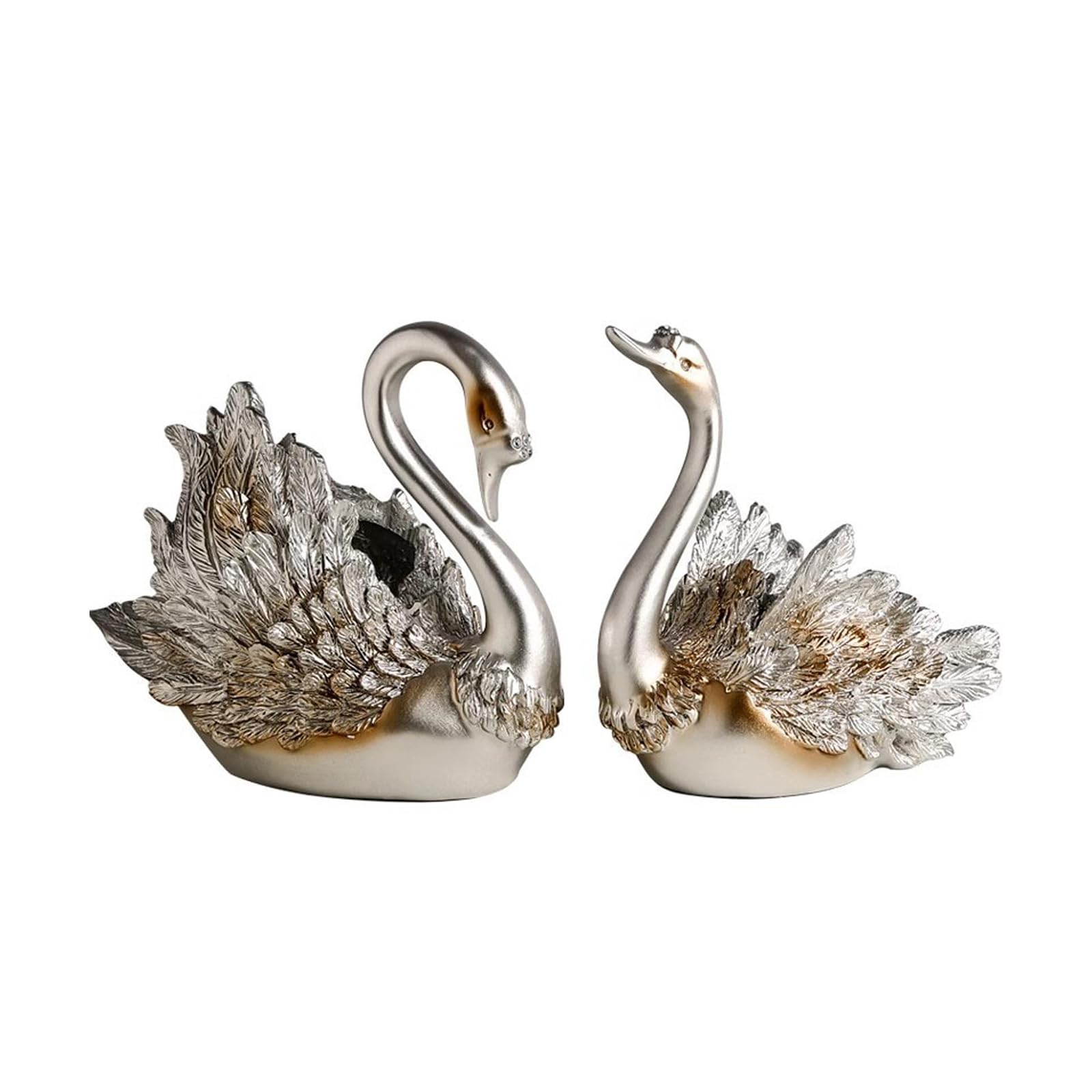 YXCQHZM Swan Storage Figure - Jewelry Storage Box - Modern Wine Racks, Sculpture Decoration for Hallway, Living Room, Office, Bedroom Vanity Decoration (D)