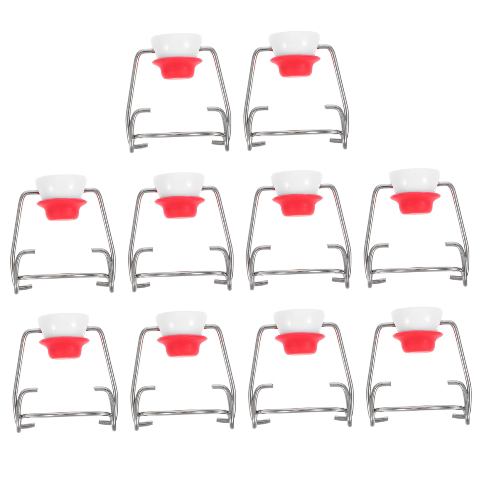 Alipis 15pcs Snap Bottle Cap Bottle Caps for Glass Bottles Bottle Stoppers Silicone Bottle Caps Bottle Tops Carbonation Cap Bottle Cap Hat Syrup Bottles Bottle Lids Red Stainless Steel