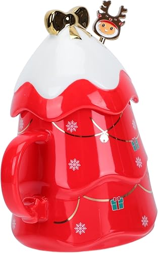 BESTOYARD 2 juegos de tazas de Navidad retro Latte Cup Cartoon Holiday Cup Retro Ceramic Mug Christmas Drink Cup Christmas Mug Christmas Mug with