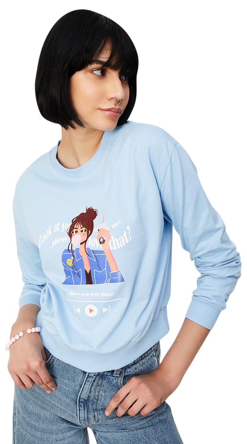 max Women Cotton Round Neck Sweatshirt-picture-19