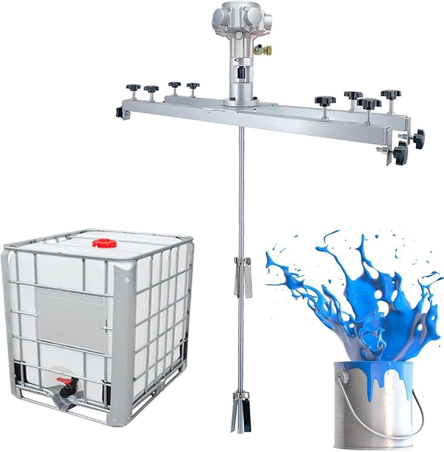 60 Gallon Pneumatic Paint Mixer, Air Agitator & Stirring Machine, Heavy-Duty Paint Mixing Tool for Pail & Drum, Efficient Paint Agitator for Professional