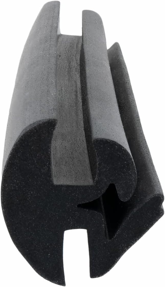 RecPro RV Window Rubber Seal | One Piece Locking Gasket | Fits 1/4" Glass and 1/8" Edge (15-Feet)