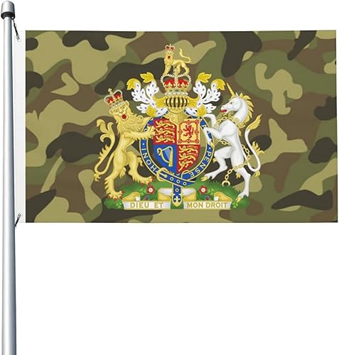 Escudo real de armas del Reino Unido Reino Unido decoración de patio al aire libre para banderas, festivales, celebraciones, fiestas, desfiles,