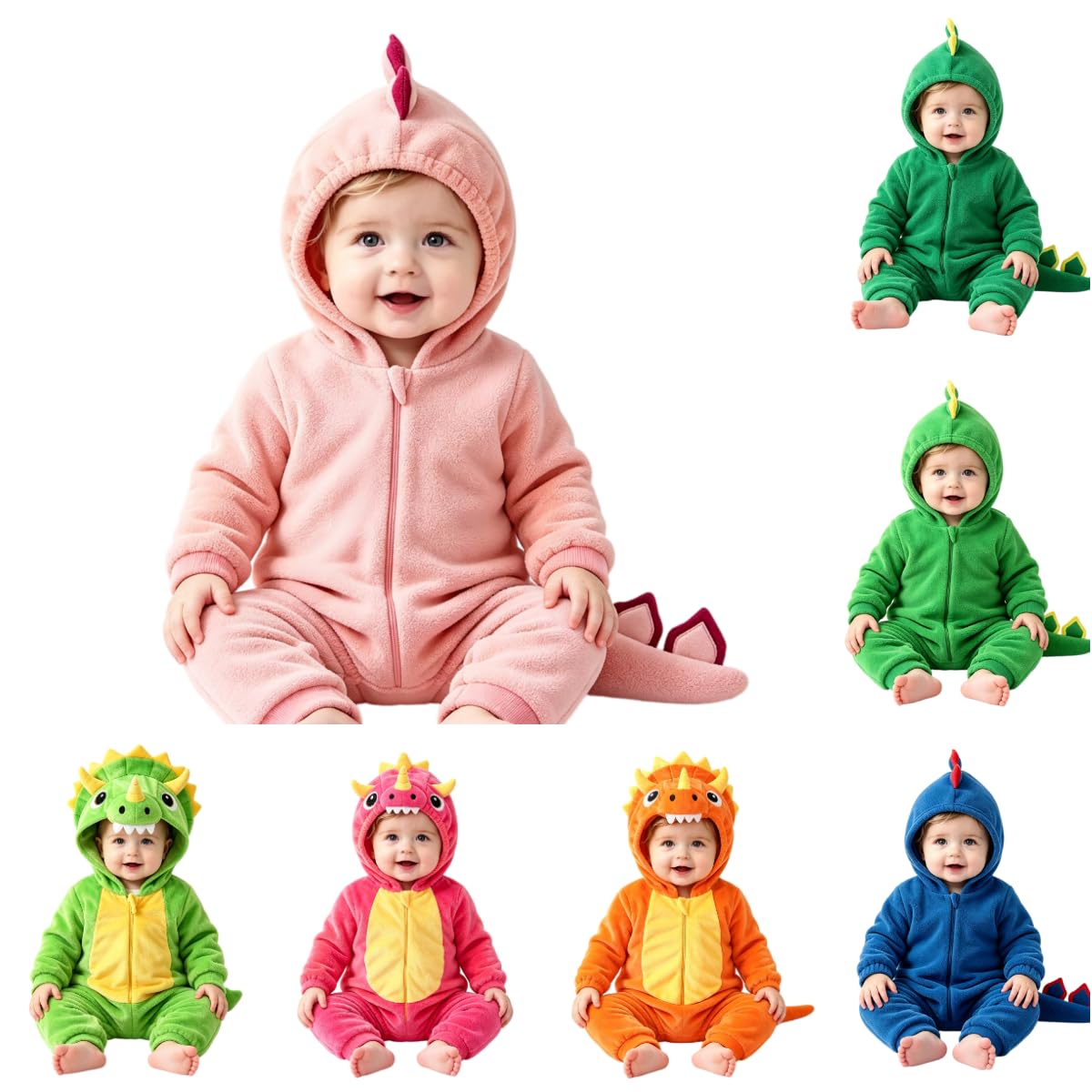 Baby Boy Clothes 0-3 Months Halloween Costume Hooded Zip Romper Baby Outfit