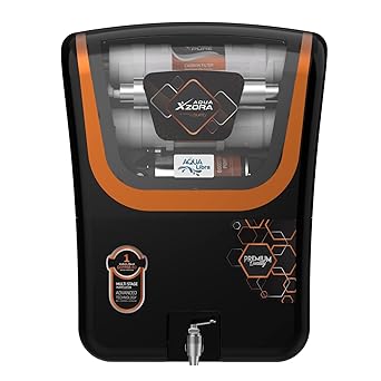 Aqua Libra Water Purifier Copper + RO + UV + UF + TDS Control + UV In-tank | 15LPH Output | 10L Storage |(AQUA XPURE) PRIMIMUM RANGE) Black & Red