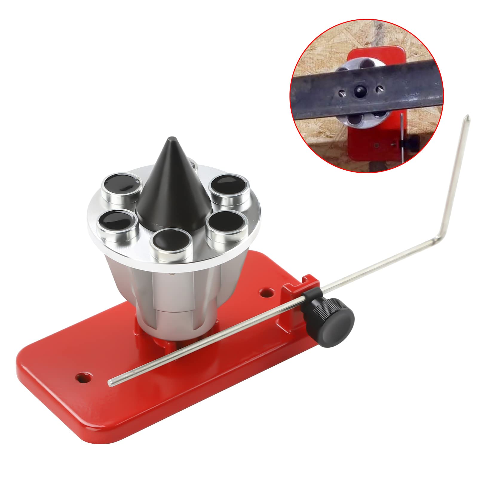 MINSTAR Equilibrador de cuchillas de cortacésped 339075B para cortacésped, equilibrador magnético de cuchillas de montaje en pared 42-047 (rojo)