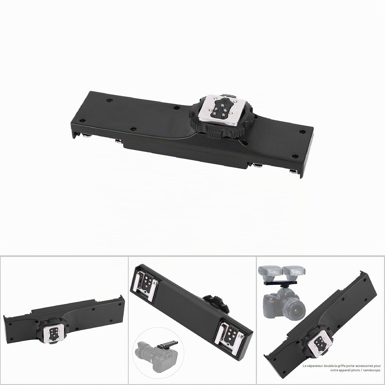 Topiky Support Adaptateur de répartiteur pour séparateur TTL Dual Hot Shoe Flash pour pour (pour )