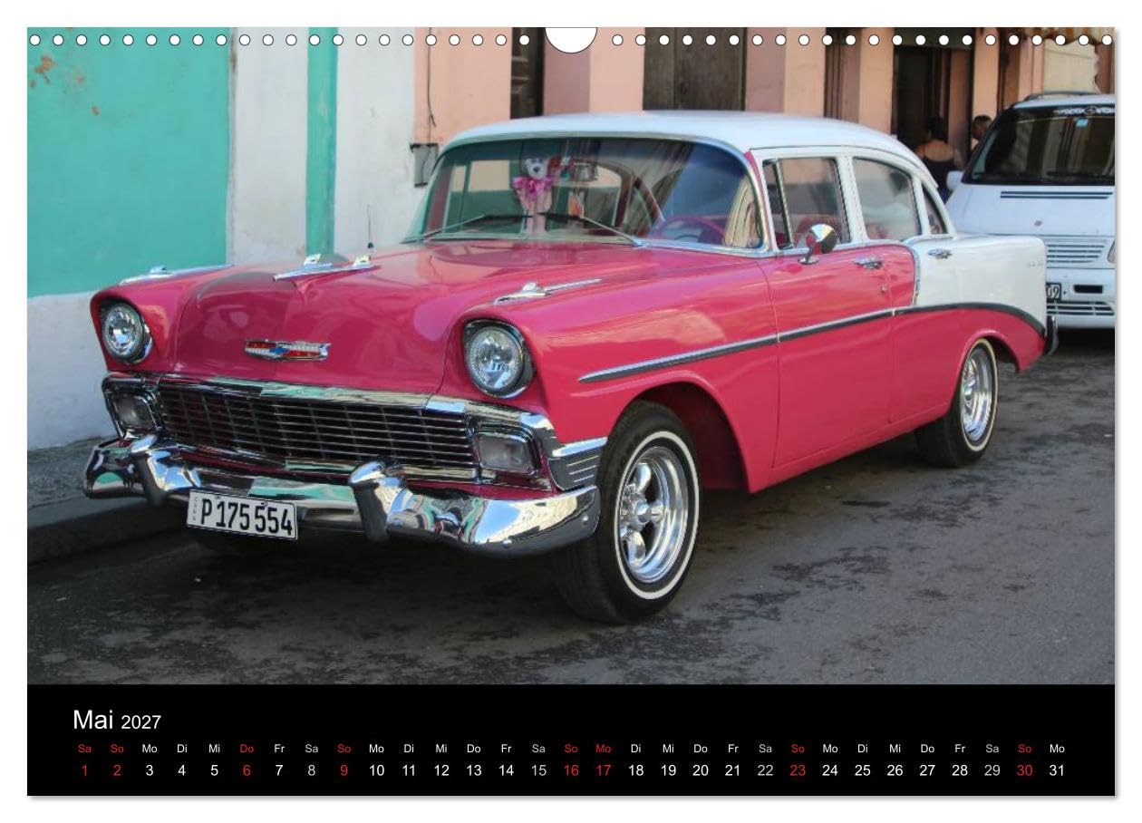 CALVENDO - Oldtimerträume auf KUBA (Wandkalender 2027 DIN A3 quer), Monatskalender: Kalender mit einem Querschnitt der auf Kuba anzutreffenden Oldtimer.