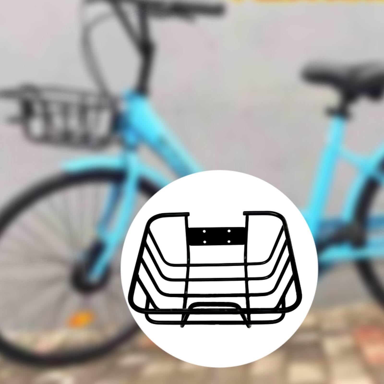 perfk Cesto Anteriore in Bicicletta, Cestino in Bicicletta Cestino per carico Bici di Sostituzione del Cesto per Manubrio per Bici in Metallo per Viaggi