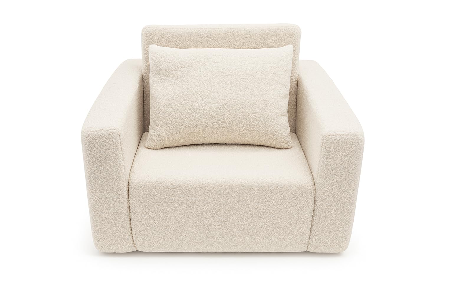 Relaxstoel | Fauteuil kubu rattan wit