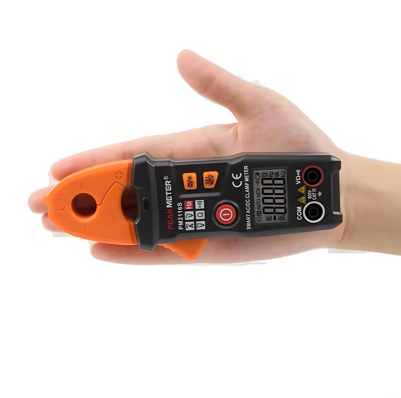 Medidor de abrazadera digital PM2116S Digital Automático AC DC Frecuencia Mini Pocket NCV Pliegues de corriente inteligente portátil amperímetro metro de alta precisión Voltímetro