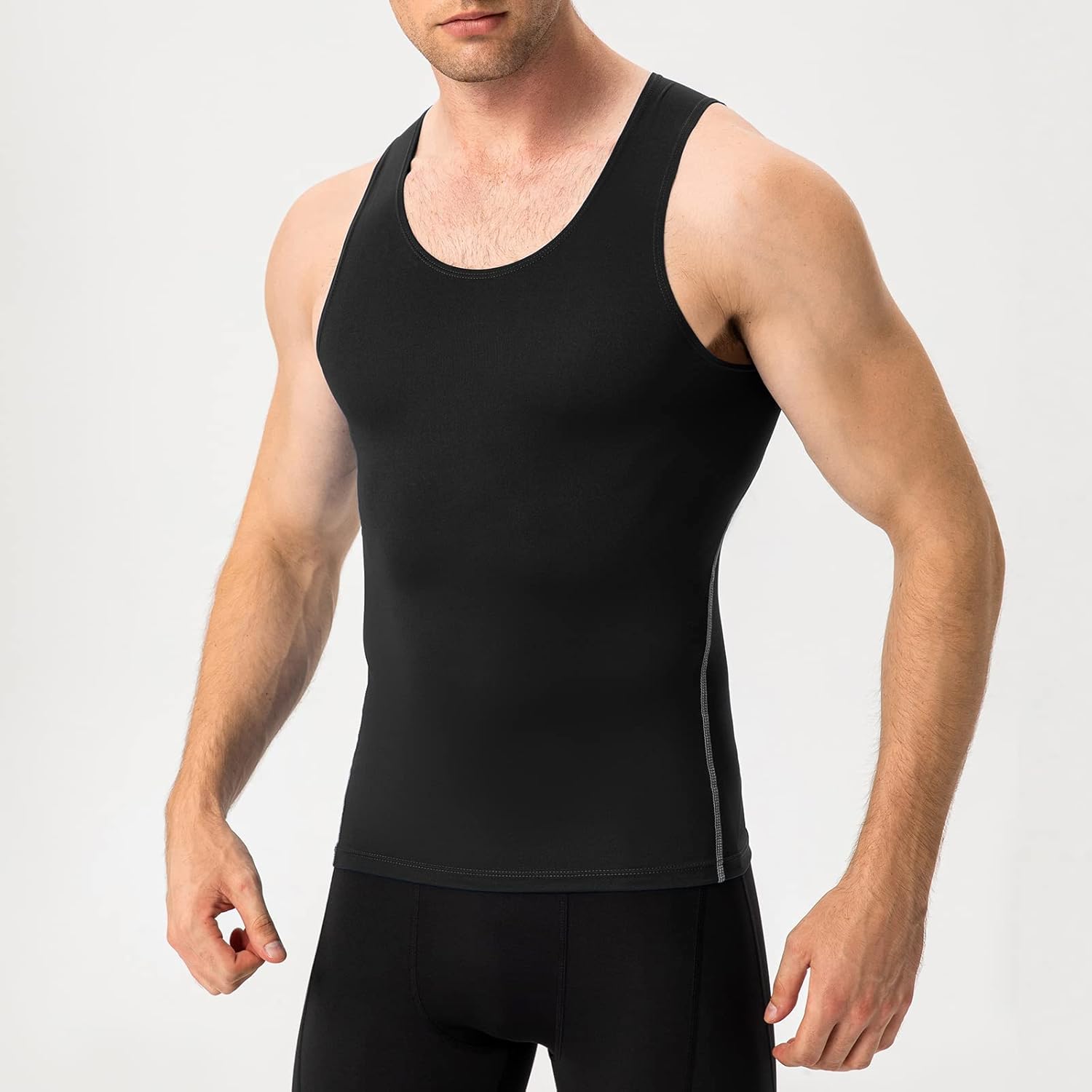 SPVISE 1 or 3 Pack Men's Compression Shirts Sleeveless Tank Top Dry Fit Athletic Workout Sports Running Base Layer Undershirt - Image 2