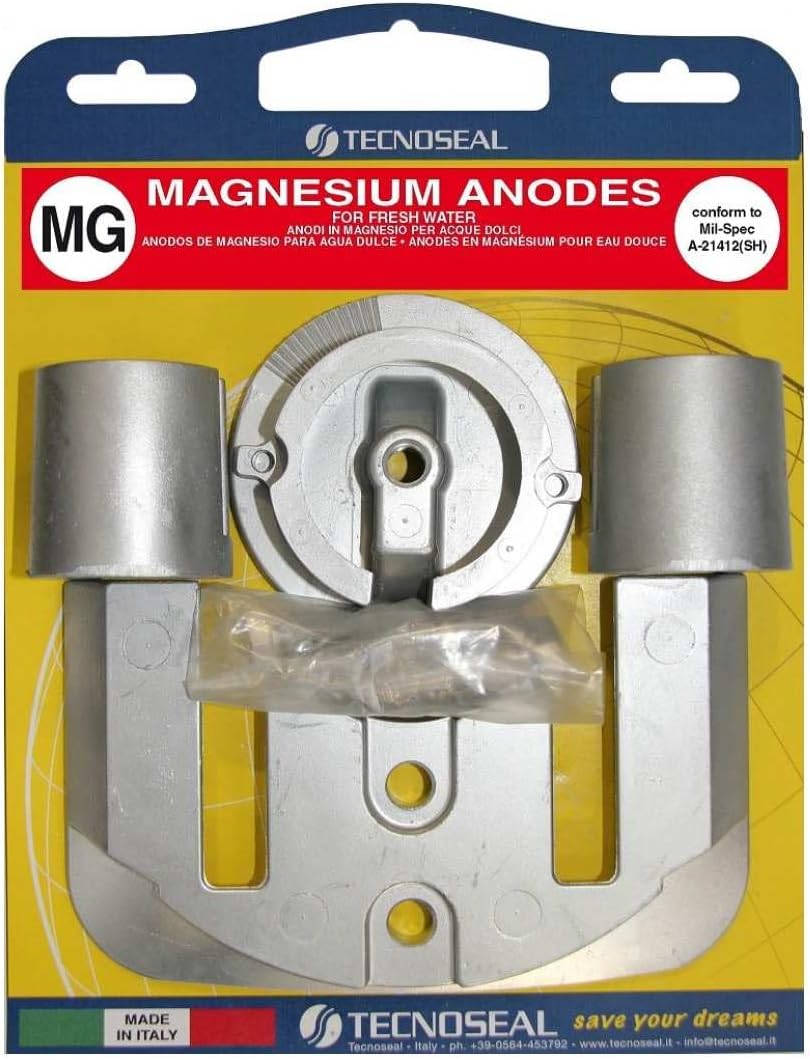 Tecnoseal Anode Kit w/Hardware - Mercury Bravo 1 - Magnesium