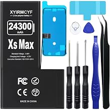 XYIRMCYF 24300mAh Super Capacity Battery Compatible with iPhone Xs MAX, 0 Cycle Li-Polymer Replacement Battery for iPhone Xs MAX, with Professional Repair Tool Kit