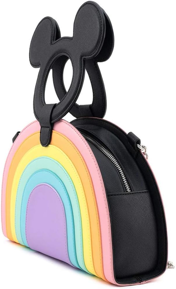 Loungefly x Mickey Mouse Pastel Rainbow Handled Crossbody Bag (One Size, Multi)