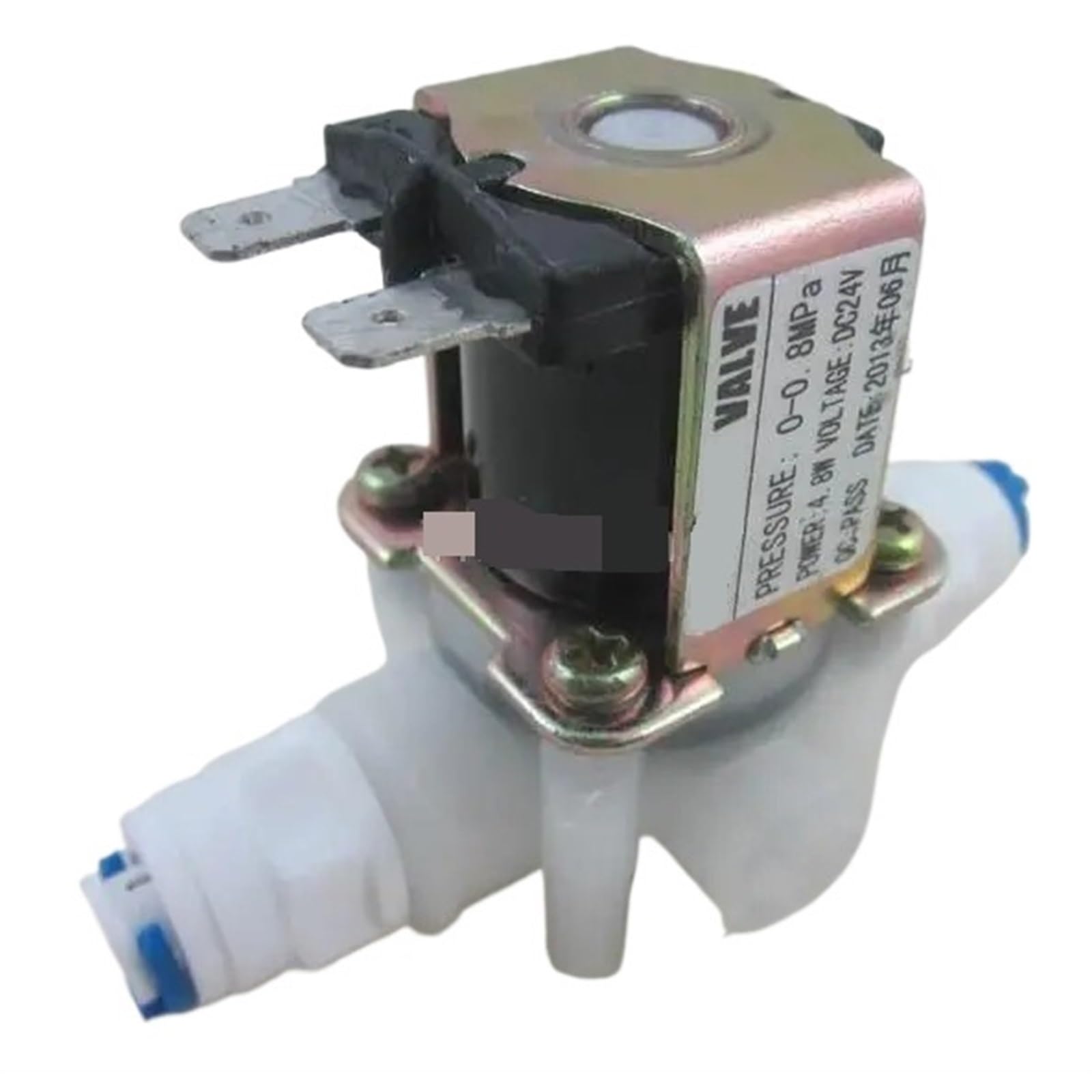 Électrovanne de vidange 24V à connexion rapide 1/4 pour chasse d'eau RO