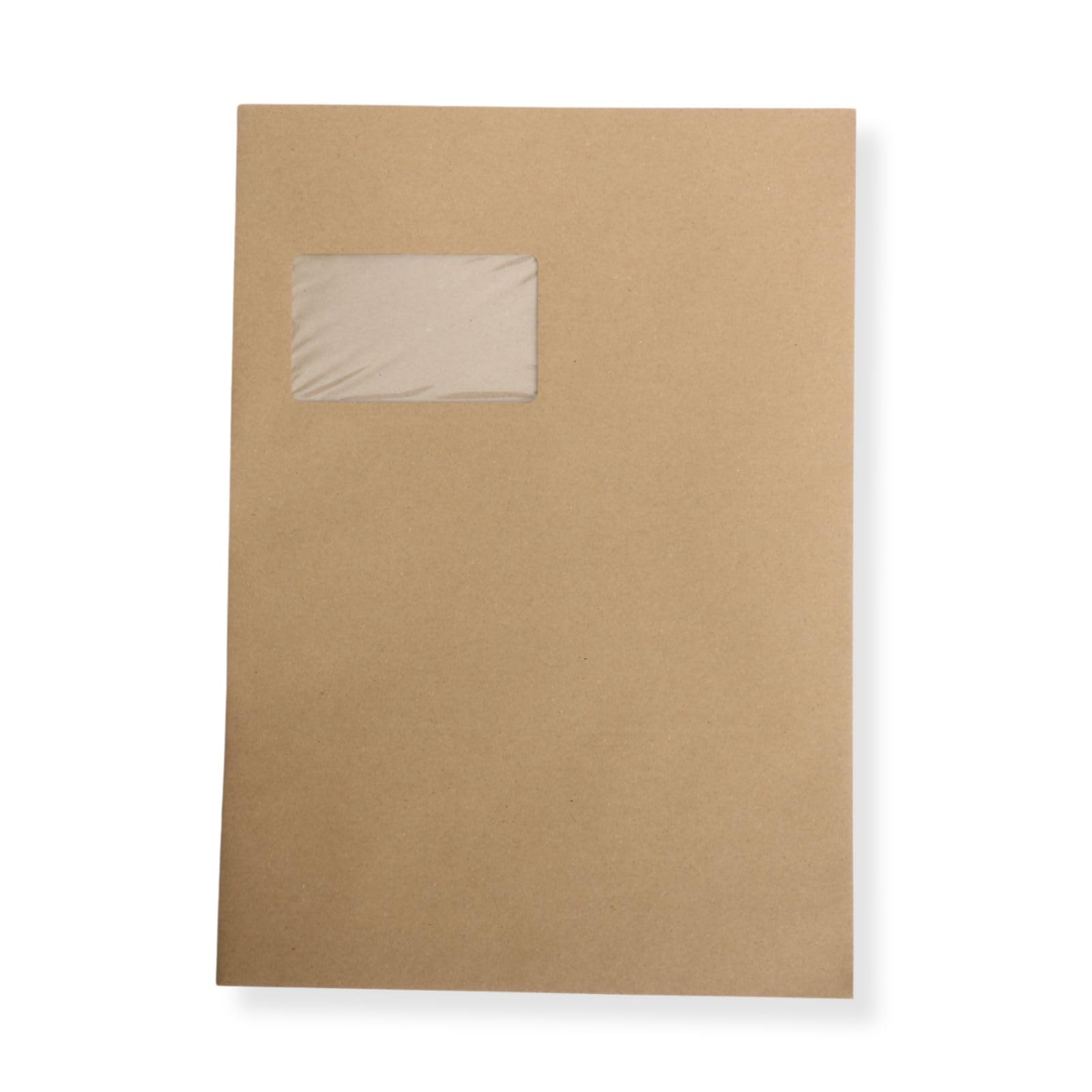 1000 St. Versandtaschen Briefumschläge C4 A4 braun haftklebend mit Fenster 229x324 mm HK