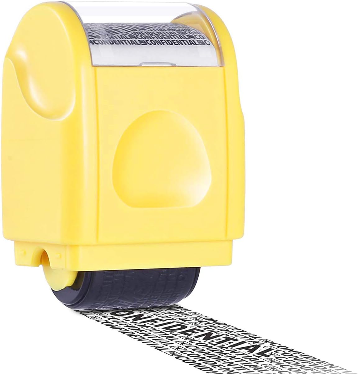 WAFJAMF Guard Your ID Identity Protection Security Prevention Stamp ID Theft Roller Stamp(Yellow)