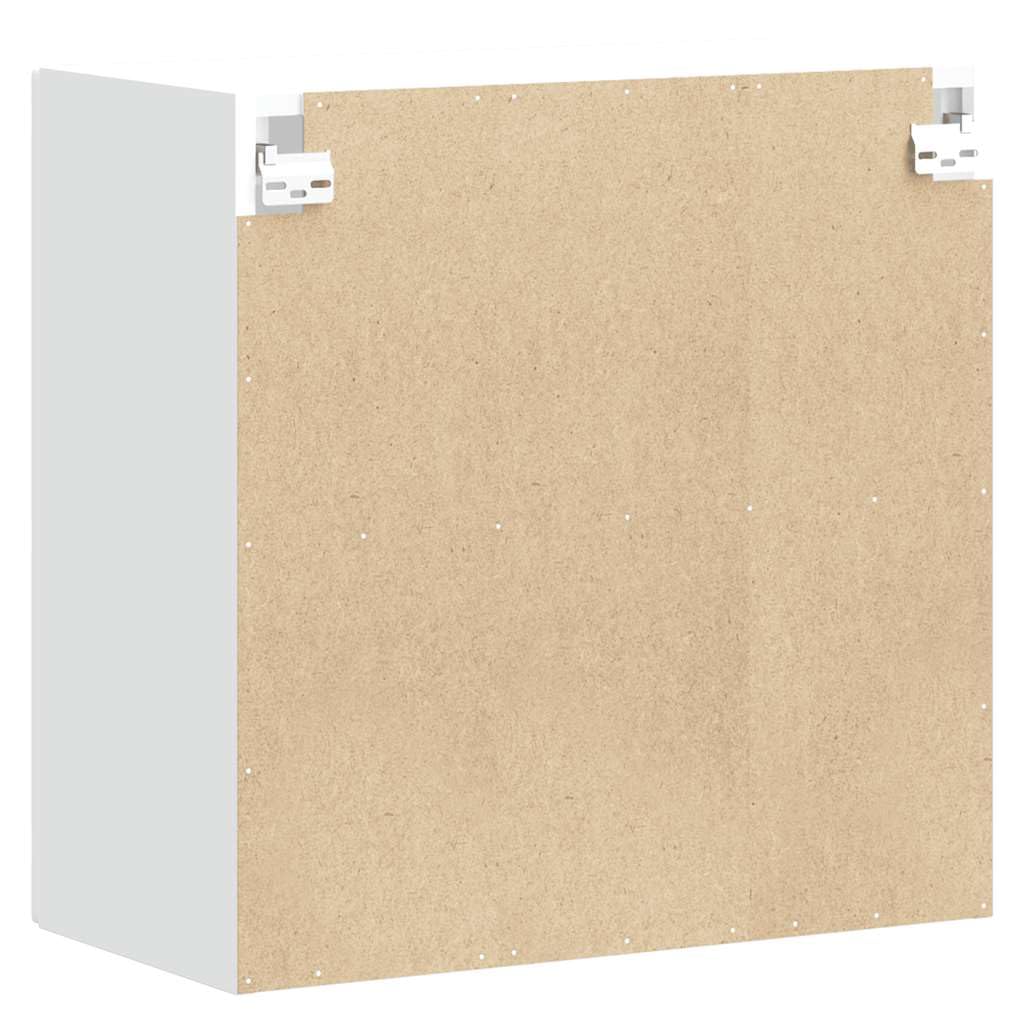 vidaXL Armoire Murale de Cuisine avec Porte en Verre Kalmar Blanc, Meuble Mural de Cuisine, armoires murales avec Portes, Armoire Murale de Cuisine avec Portes