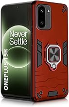 WOW IMAGINE Shock Proof Back Case Mobile Cover for 1+ OnePlus 15R 5G 2025 | Back Cover Case (Tough Armor | Hybrid PC + TPU | Ring Holder & in-Built Kickstand | Red)