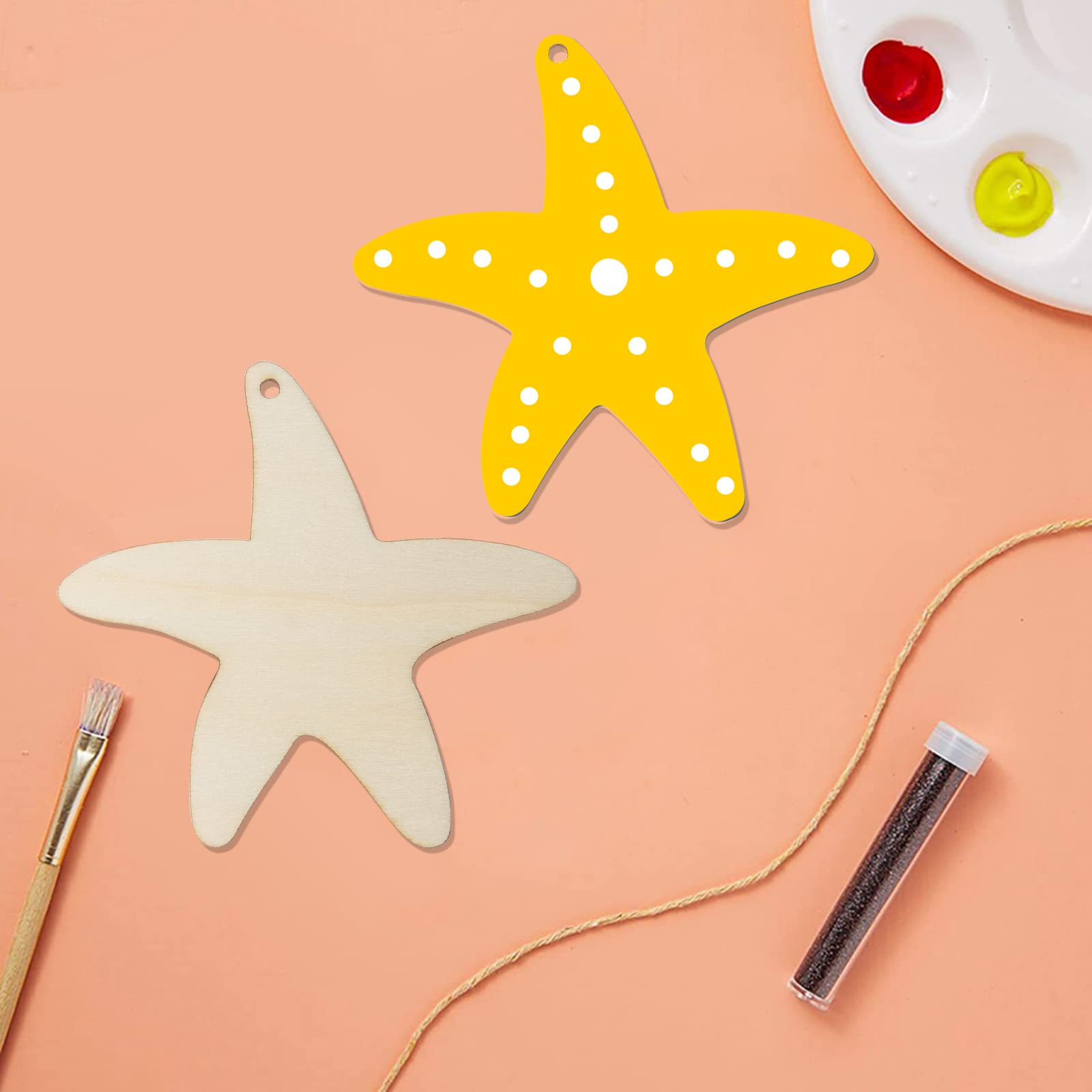 100 Étiquettes En Bois Brut 3,7x6,8cm Avec Ficelle - Pour Mariage, Noël, Cadeaux Et Déco DIY